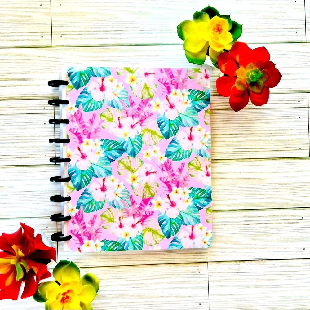Happy Planner classic size weekly layout tropical Floral